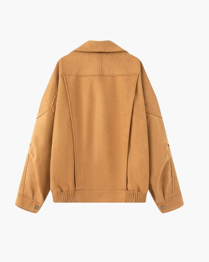 Vintage Suede Drape Jacket